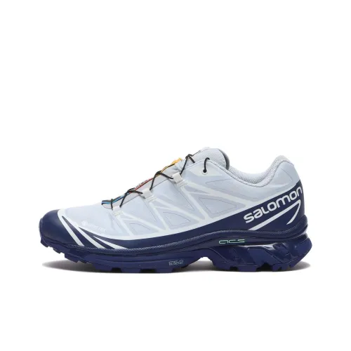 Salomon Collaboration XT 6 Беговые кроссовки Низкий топ Синий Белый Мужской
