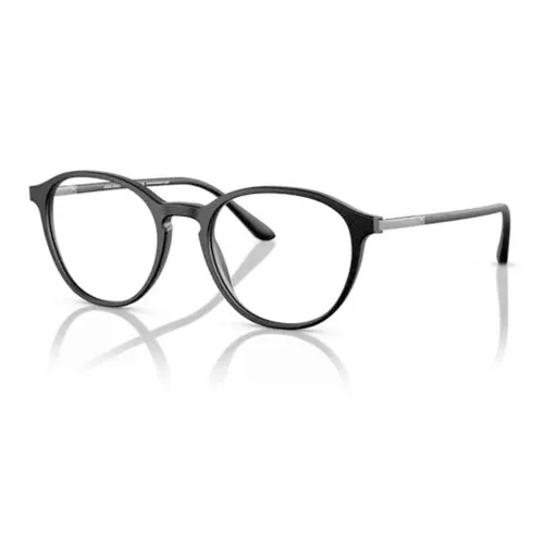 GIORGIO ARMANI Ацетат Нерегулярная форма Оправа для очков Мужская Черная