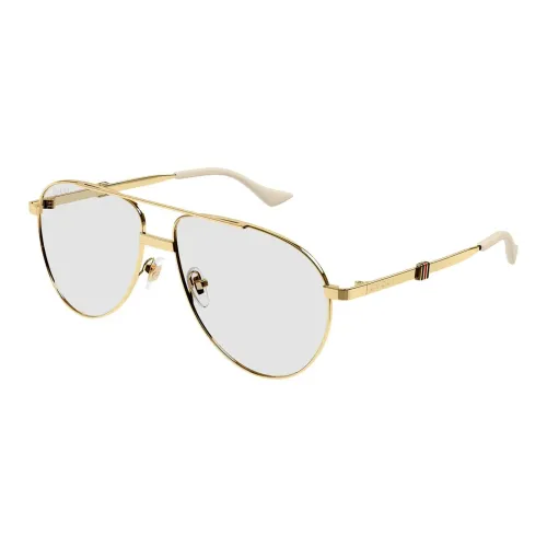 GUCCI Металл Aviator Солнцезащитные очки Мужские Золотые