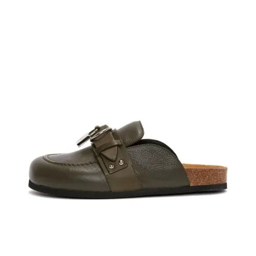 JW Anderson Домашние тапочки Мужские Зеленые