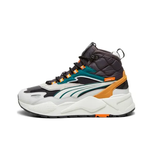 PUMA RS X Амортизация Износостойкий Высокий Топ Casual Унисекс Белый Черный Зеленый
