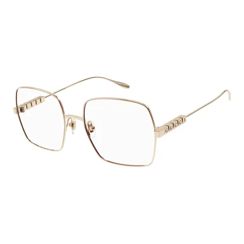 GUCCI Металл Нерегулярная форма Оправы для очков Унисекс Золото