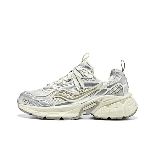 Saucony 2K CAVALRY Беговые кроссовки Низкий топ Серебристо-серый Унисекс