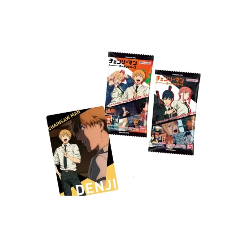 BANDAI Человек-бензопила TV Memorable MOMENTS Коллекционная карта Дендзи Макима Голографическая карта IP Аниме Карточки