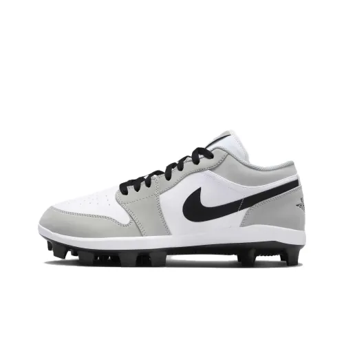 Jordan Air Jordan 1 Ретро Slip-resistant Винтажные баскетбольные кроссовки Мужские Белый Серый