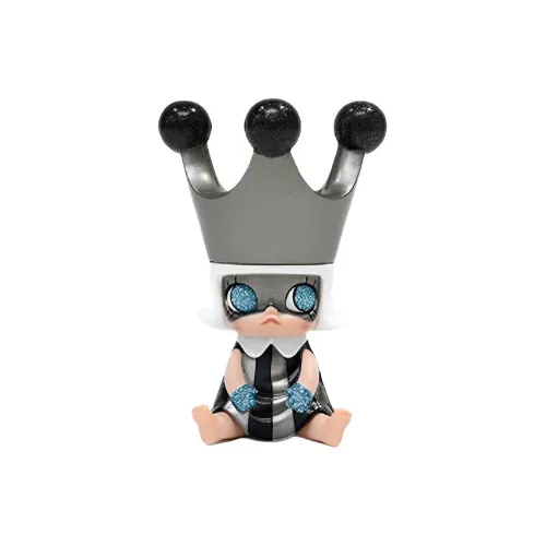 POP MART Коллаборация Edición Молли Baby Черный Железный Модные Фигурки