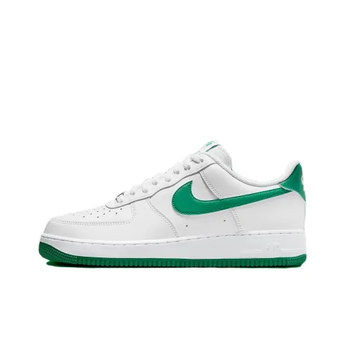 Nike Air FORCE 1 Скейтборд Кроссовки Низкие Бело-Зеленые Мужские
