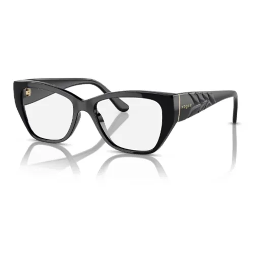 VOGUE Литье под давлением Нерегулярная форма Оправы для очков Женские Черный