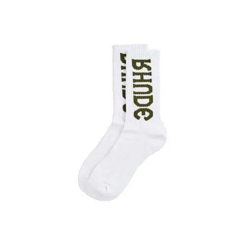 Rhude Белые Унисекс MID Носки до икры