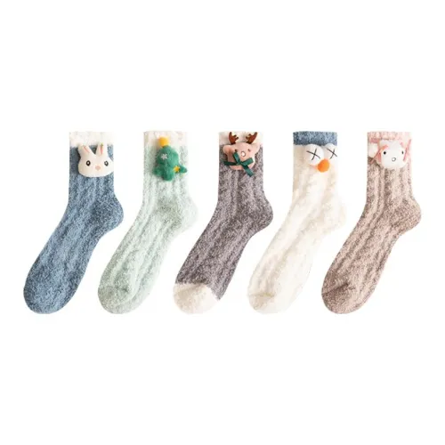 MIIOW Носки Crew Женские упаковка из 5 пар