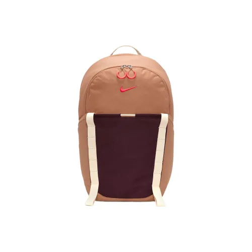 Nike Ткань Рюкзак Стандартный Унисекс Янтарный Коричневый Ночной Коричневый Яркий Темный Красный