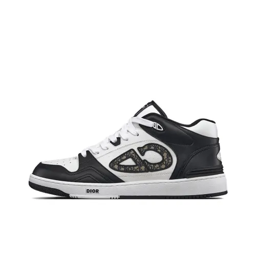 DIOR B57 Скейтборд Кроссовки MID Топ Черный Белый Мужской