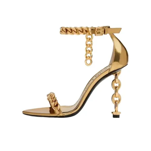 TOM FORD One Ремень Сандалии 10,5 см Женские Золотые