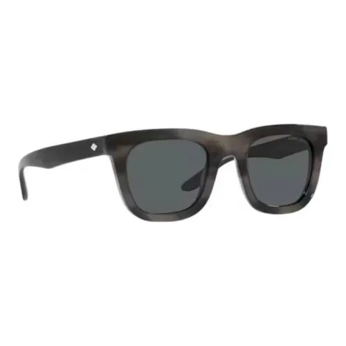 GIORGIO ARMANI Acetate Rectangular Солнцезащитные очки Мужские Серые