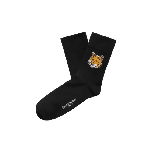 Maison Kitsune Черные Мужские Носки до икры MID