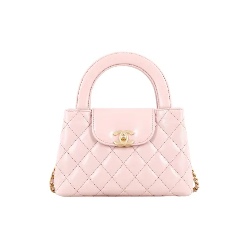 CHANEL Телячья кожа Через плечо Одно плечо Сумка Мини Женская Светло-розовая