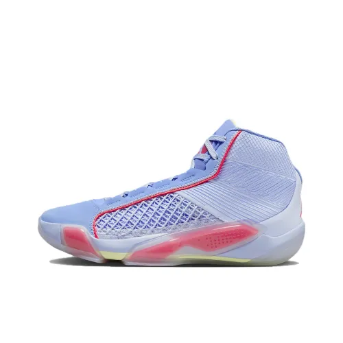 JORDAN Air Джордан 38 Баскетбольные кроссовки Высокий топ Синий Красный Мужской