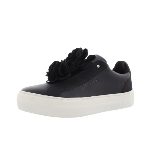 Skechers Alba Low Топ Скейтборд Кроссовки Женские Черный Белый