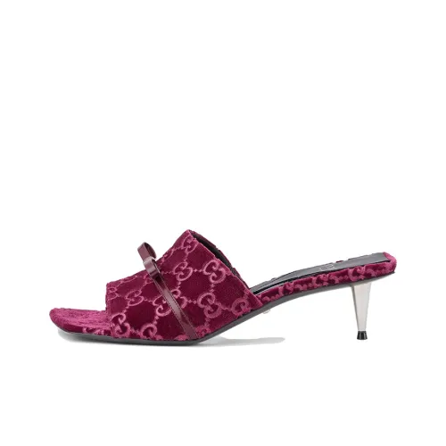 GUCCI Слипоны Бургундский Женские