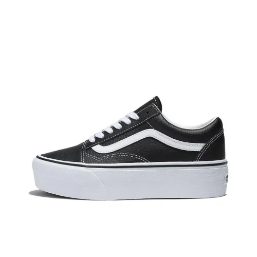 Vans Old Skool Аbrasion Resistant визуально увеличивает рост Низкие Кроссовки для скейтбординга Унисекс Черный