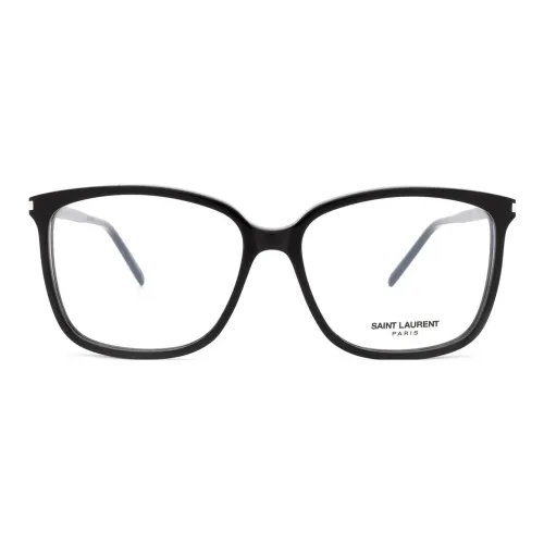 SAINT LAURENT Ацетат Нерегулярная форма Оправа для очков Женская Черная