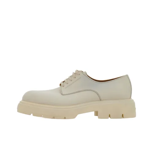 Ferragamo Повседневные кожаные туфли Low Top Белые Мужские