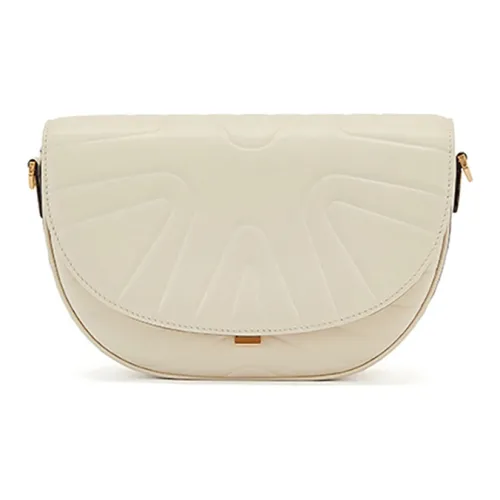 AQUASCUTUM Сумка из коровьей кожи Saddle Сумка через плечо Сумка на плечо Женская Бежевая и Розовая