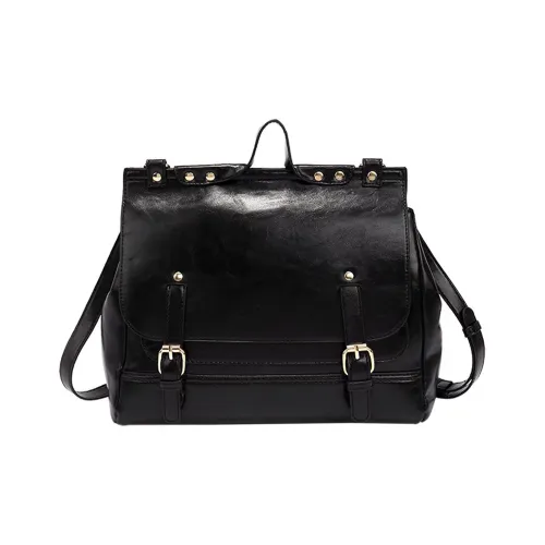 UNITE STAR ПУ (полиуретан) Рюкзак Средний Женский Черный Коричневый