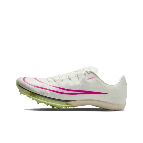 Nike Maxfly Беговые кроссовки Низкий топ Белый Розовый Зеленый Унисекс