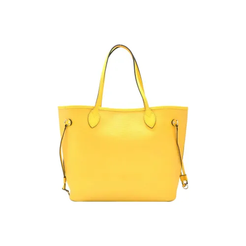 LOUIS VUITTON NEVERFULL Коровья кожа Сумка Средний Женские Цитрон