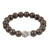 Браслет из дерева с узором "камень"