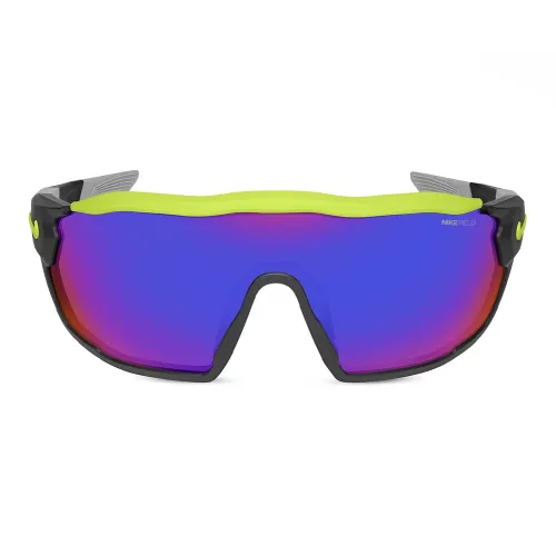 nike Вытесанные под давлением Нерегулярная форма Солнцезащитные очки Унисекс Черный