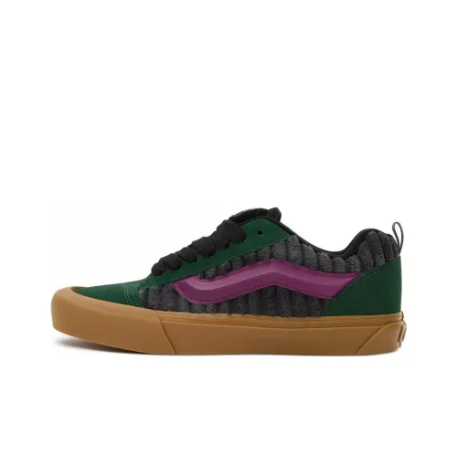 Vans Knu Skool Low Топ Скейтборд Кроссовки Унисекс Серый Зеленый