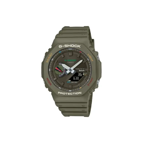 CASIO Солнечный Кварцевый Movement Унисекс Liquid Crystal/Analog Dual Display Series Часы 48,5mm*45,4mm*11,9mm Зеленые