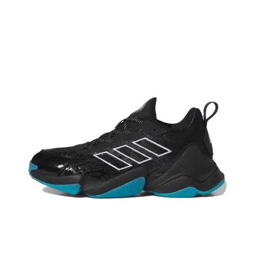 MARVEL x Adidas Impact Flx 2 Износостойкий и Легкий Низкий Топ Кроссовки для тренировок Мужской Черный Синий