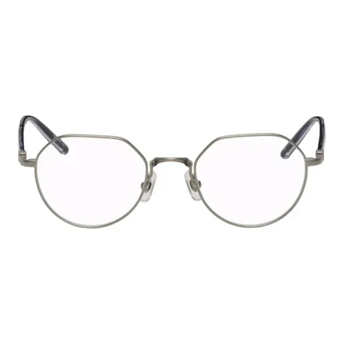 Matsuda Титан Ацетат Нерегулярная форма Оправы для очков Мужской Серебряный