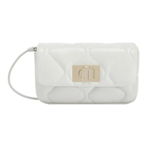 Furla 1927 Collection Овечья шкура Сумка через плечо Мини Женская Хлопковая конфета