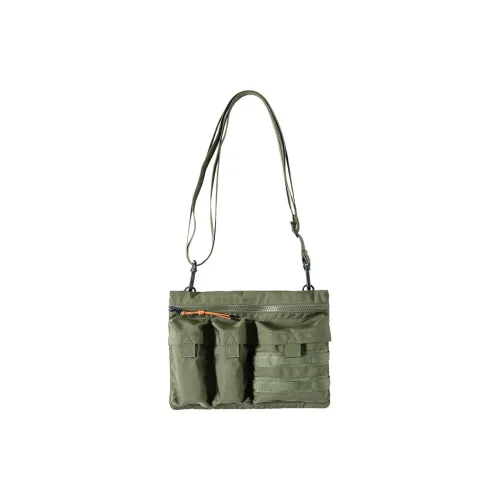 MADEN Полиэстер Сумка через плечо Сумка на плечо Маленькая Унисекс Армейский зеленый Угольно-черный