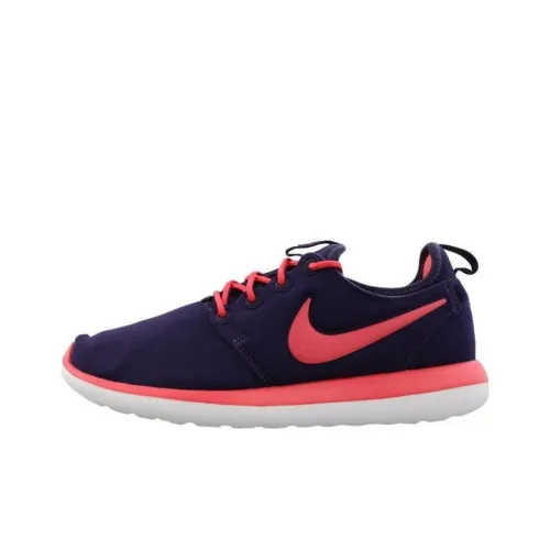 Nike Roshe Two Амортизирующие Универсальные Противоскользящие Устойчивые к Износу Низкие Беговые Кроссовки Унисекс Фуксия