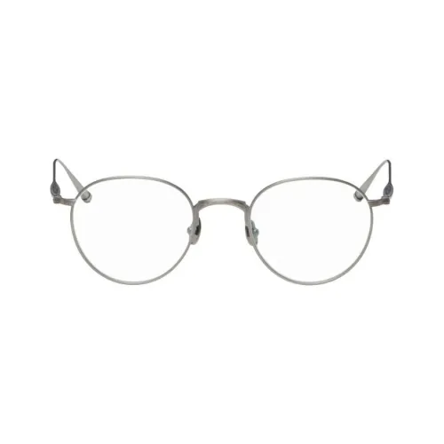 Matsuda Титан Кошачий глаз Оправы для очков Мужской Серебряный