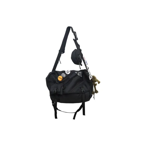 GOBLIN SHARKS 1759 Нейлон Дорожный Рюкзак Рабочая Одежда Сумка Сумка через плечо Сумка на плечо Унисекс Черный