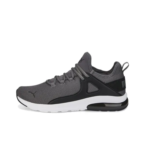PUMA Electron 2,0 Slip-Resistant Abrasion-Resistant Low-Top Беговые кроссовки Мужские Черные Серые