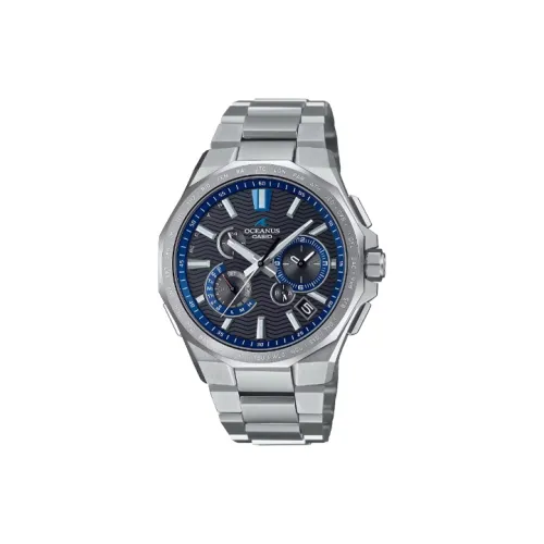 CASIO Кварцевый механизм Унисекс Коллекция OCEANUS Часы Poseidon 6000 47мм*42,6мм*11,1мм Серый