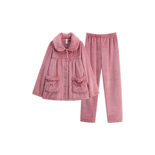 FENTENG FJ2490830 Красно-бурый Женские Пижамные комплекты