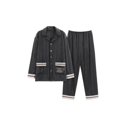 PBENO PD A81244 Черный Серый Мужской Пижамный Комплект