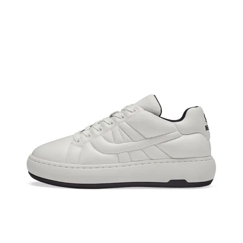 Пепельные скейтбордические кроссовки Low Top White Unisex