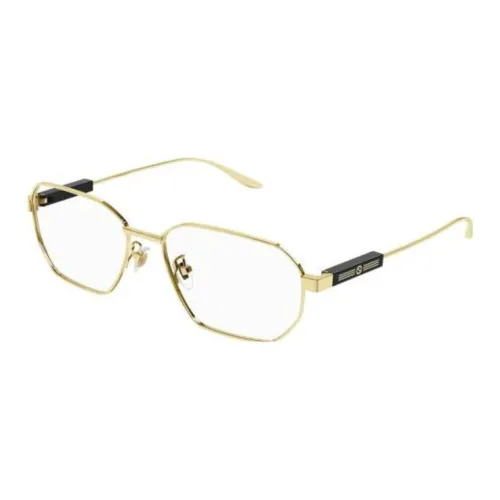 GUCCI Металл Нерегулярная форма Оправы для очков Мужской Золотой
