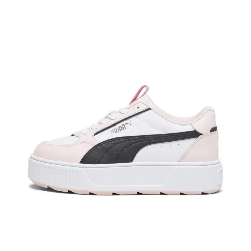 PUMA KARMEN REBELLE Амортизация Износостойкий MID Топ Скейтборд Кроссовки Женские Розовые