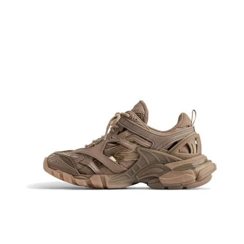 Balenciaga Track 2,0 Толстая подошва Низкий топ Коричневый Женский