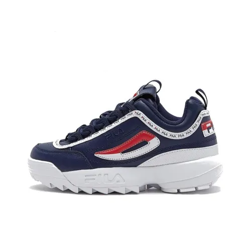 FILA Disruptor 2 Low Топ Беговые кроссовки Мужской Синий Белый